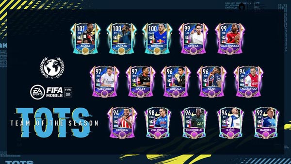 FIFA Mobile 21 Community TOTS Players