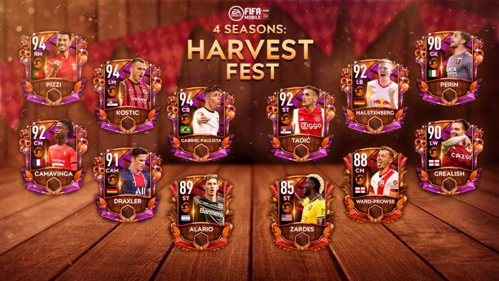 FIFA Mobile 21 Harvest Fest Players