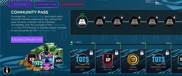 FIFA Mobile 21 TOTS League Pass