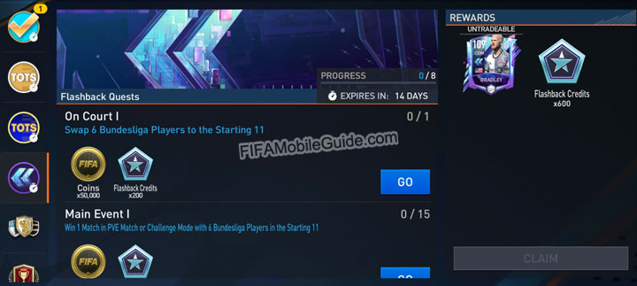 FIFA Mobile 23 Flashbacks Quests