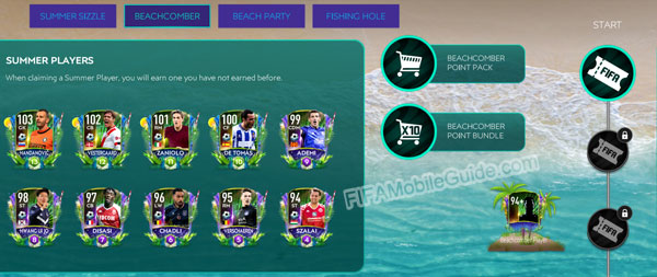 FIFA Mobile 21 Summer Celebration Beachcomber