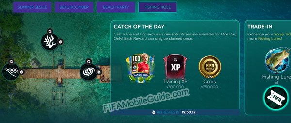 FIFA Mobile 21 Summer Celebration Fishing Hole