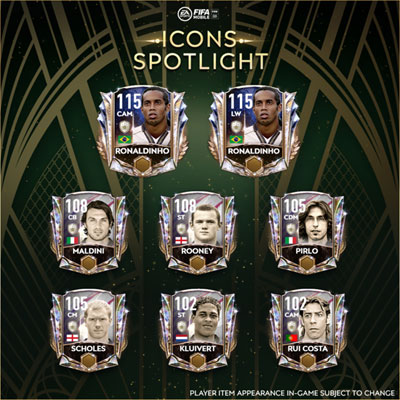 FIFA Mobile 21 Icons Spotlight Players