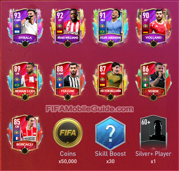 FIFA Mobile 22 Carniball Festival Square Players for 2nd week (Week 2)