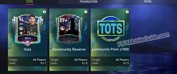 FIFA Mobile 22 TOTS Exchanges