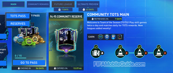 FIFA Mobile 22 TOTS Main Chapter