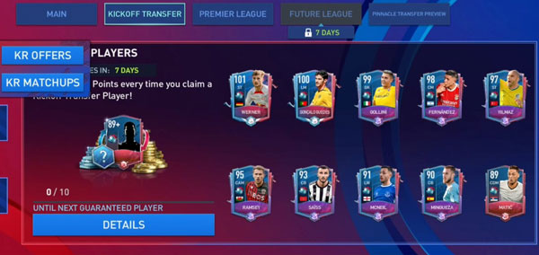 FIFA Mobile Kickoff Rivalries Kickoff Transfer