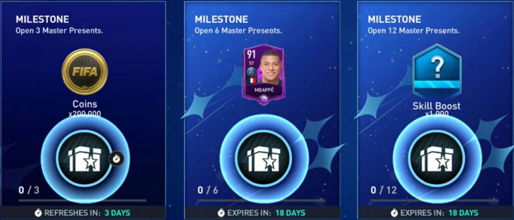 FIFA Mobile 22: Winter Fest Milestones