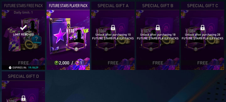 FIFA Mobile 23 Future Stars Player Packs