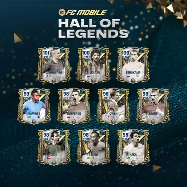 EA Sports FC Mobile 24: Hall of Legends Players