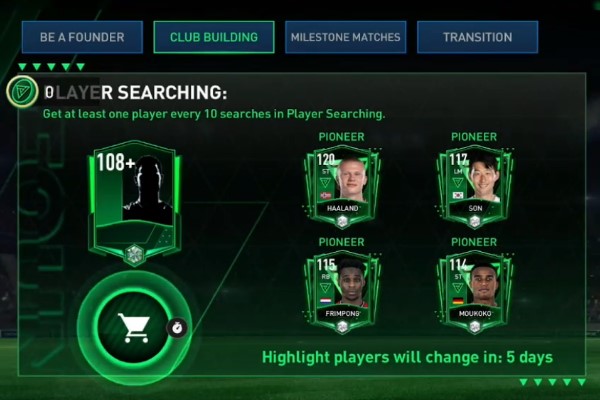 FIFA Mobile 23 Founders: Club Building Player Searching Pack