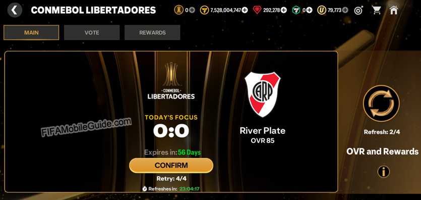 EA Sports FC Mobile 25: CONMEBOL Libertadores  Main Daily Matches