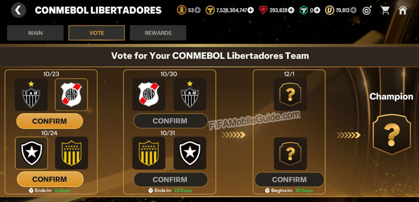 EA Sports FC Mobile 25: CONMEBOL Libertadores  Vote Chapter