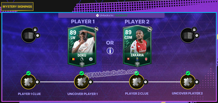 FC Mobile 24 Mystery Player Week/Batch 11: an 89 OVR LW Doku and an 89 CDM Zakaria (Winter Wildcards)