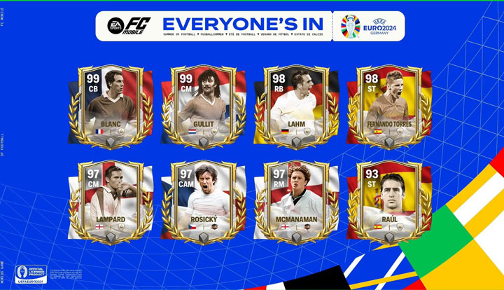 FC Mobile Euro 2024 Icon Players