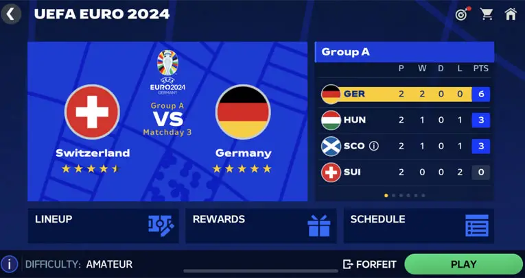 FC Mobile Euro 2024 Tournament Groups Schedule