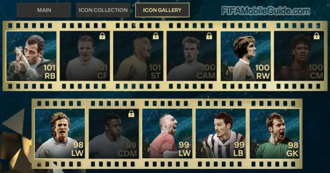 EA Sports FC Mobile 24: Hall of Legends Icon Gallery