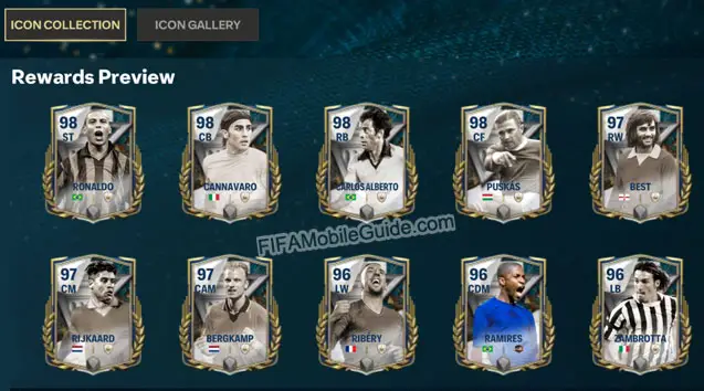 EA Sports FC Mobile 24: Hall of Legends Rewards Preview