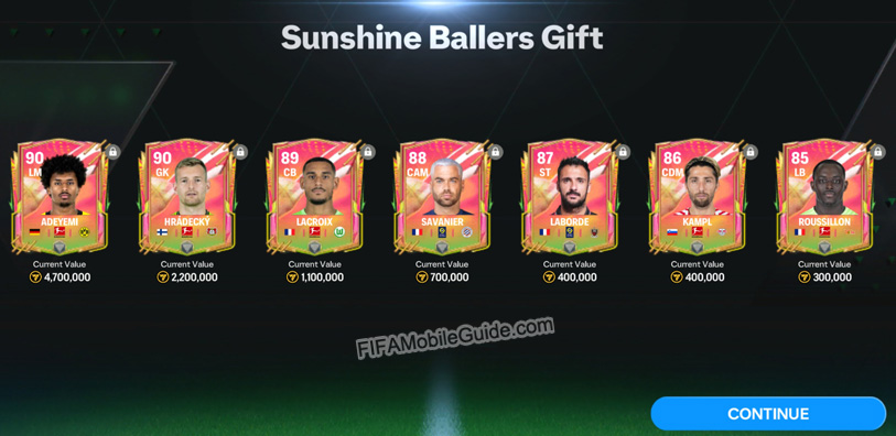 EA Sports FC Mobile 24: Sunshine Ballers Gift