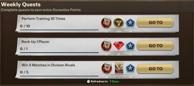 EA Sports FC Mobile 24: Dynasties Weekly Quests