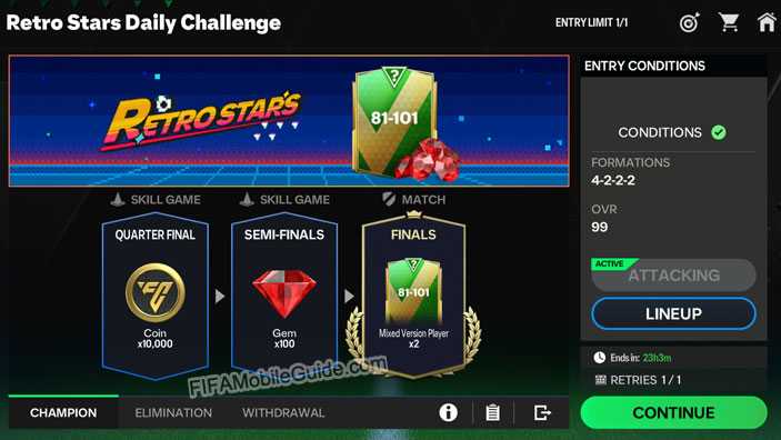 EA Sports FC Mobile 24: Retro Stars Challenge