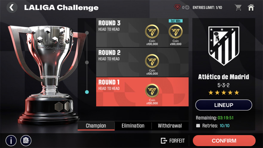 LaLiga Challenge in FC Mobile 25 Limited Beta