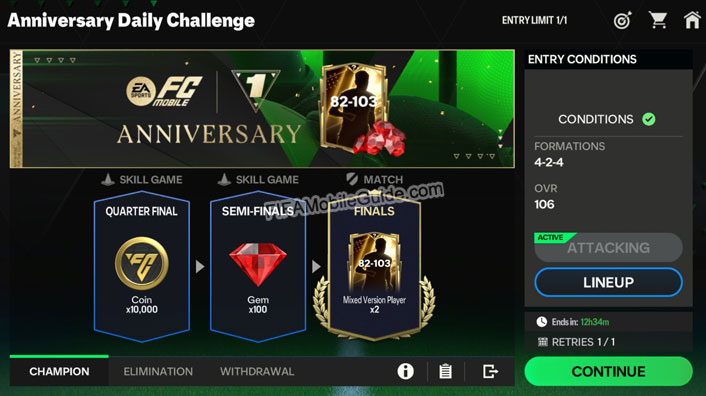 EA Sports FC Mobile 25: Anniversary Challenge