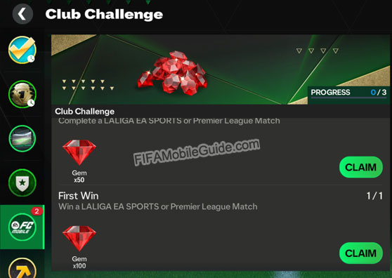 EA Sports FC Mobile 25: Club Challenge Quests