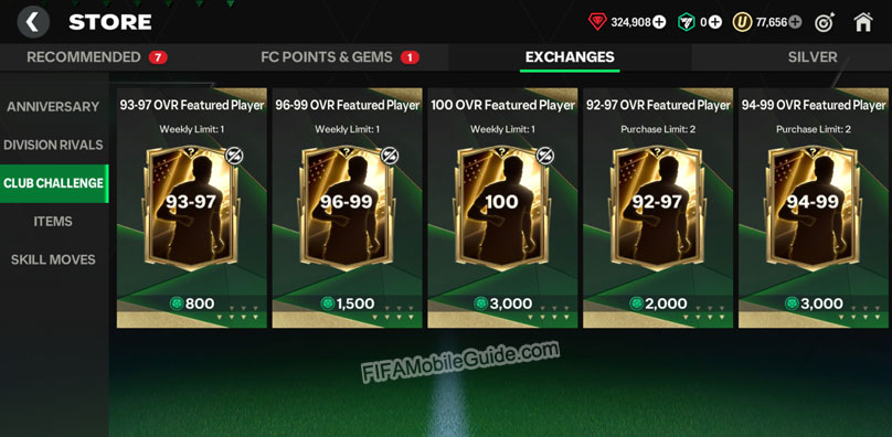 EA Sports FC Mobile 25: Club Challenge Rewards