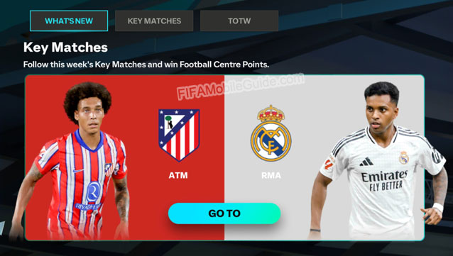 EA Sports FC Mobile 25: Football Centre Showdown Exchanges