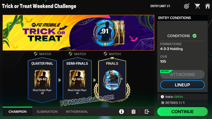 EA Sports FC Mobile 25: Trick or Treat Challenge