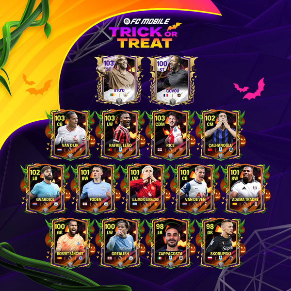 EA Sports FC Mobile 25: Trick or Treat Featured Players