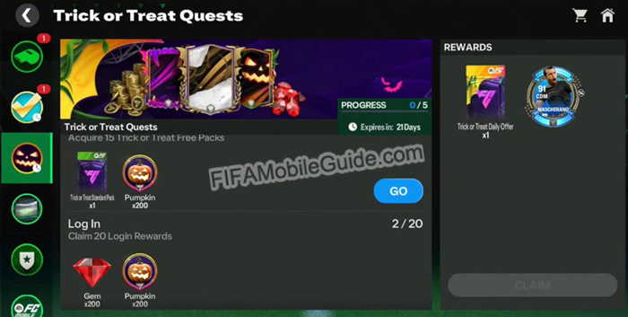 EA Sports FC Mobile 25: Trick or Treat Quests