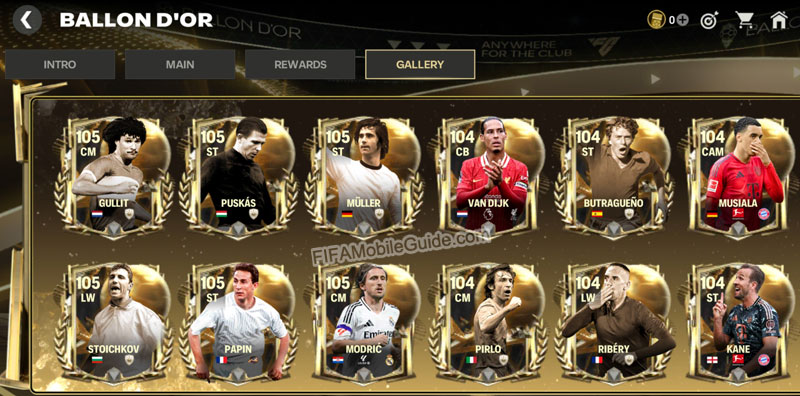 EA Sports FC Mobile 25: Ballon d'Or Gallery