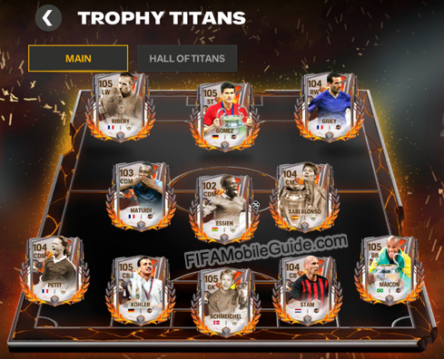 EA Sports FC Mobile 25: Trophy Titans Team