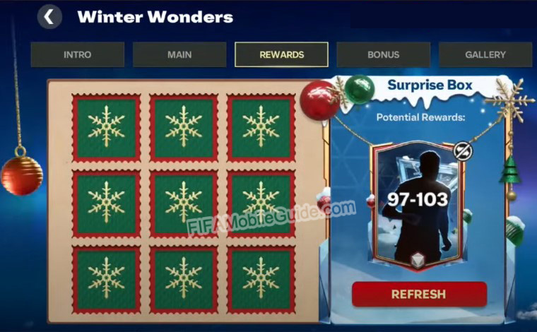 FC Mobile 25: Winter Wonders Rewars Chapter