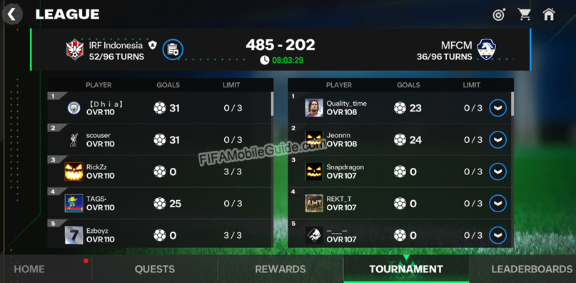 EA Sports FC Mobile 25: League Tournament