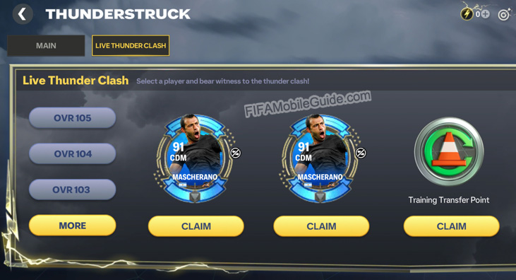 EA Sports FC Mobile 25: Thunderstruck Resources Rewards