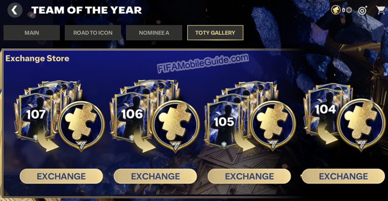 EA Sports FC Mobile 25: TOTY Gallery - Shard Exchange