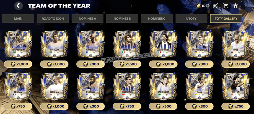 FC Mobile 25: TOTY Icon Exchanges