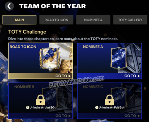 EA Sports FC Mobile 25: TOTY Main Chapter