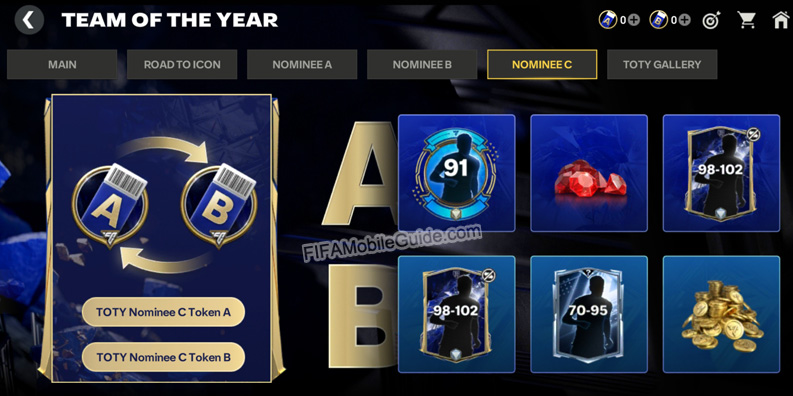 EA Sports FC Mobile 25: TOTY Nominee C Path Rewards