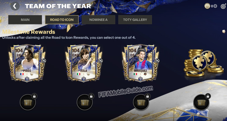 EA Sports FC Mobile 25: TOTY Road to Icon Milestone Rewards