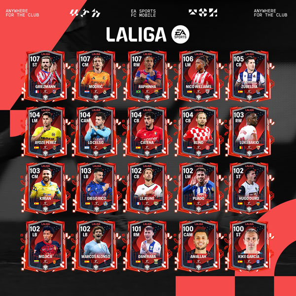 FC Mobile 25: LALIGA Featured Players